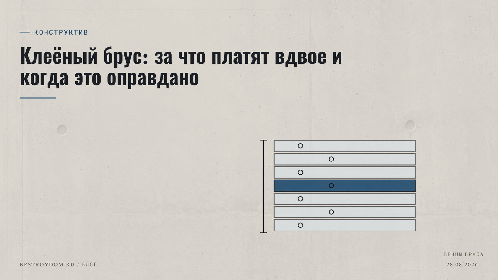 Клеёный брус: за что платят вдвое и когда это оправдано