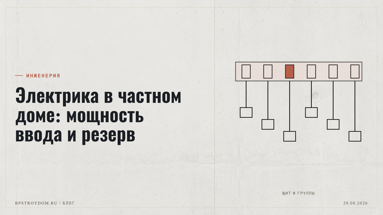 Электрика в частном доме: мощность ввода и резерв