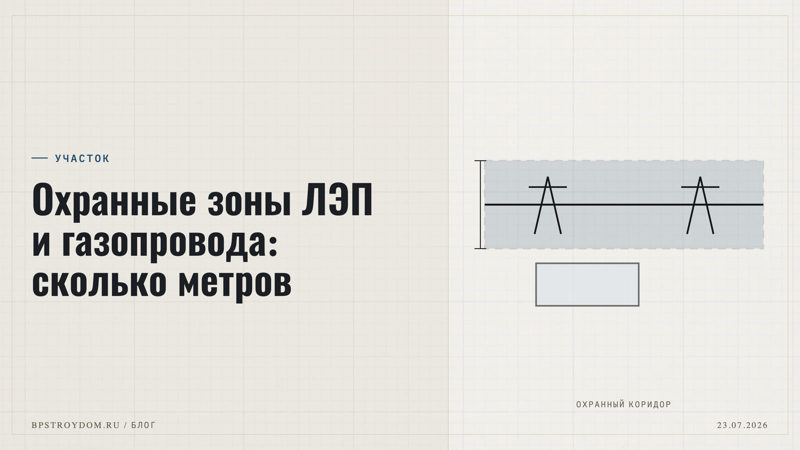 Охранные зоны ЛЭП и газопровода: сколько метров