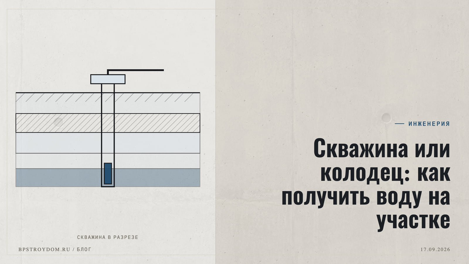 Скважина или колодец: как получить воду на участке