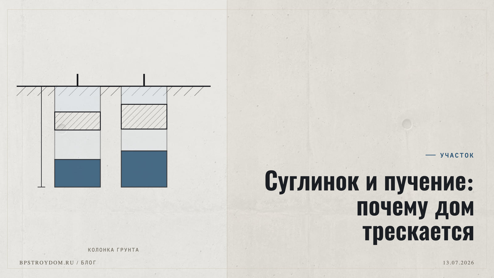 Суглинок и пучение: почему дом трескается